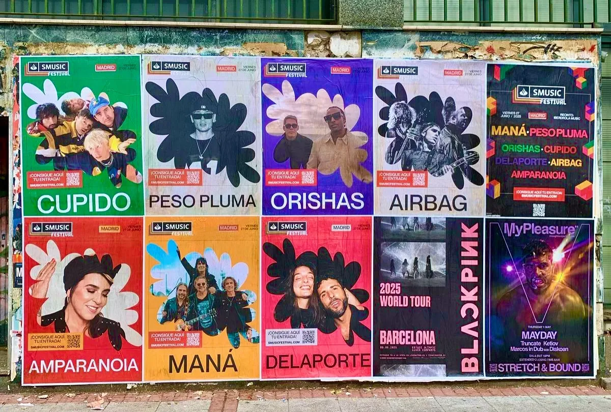 Cómo promocionamos el "SMUSIC FESTIVAL" en Madrid con cartelería exterior