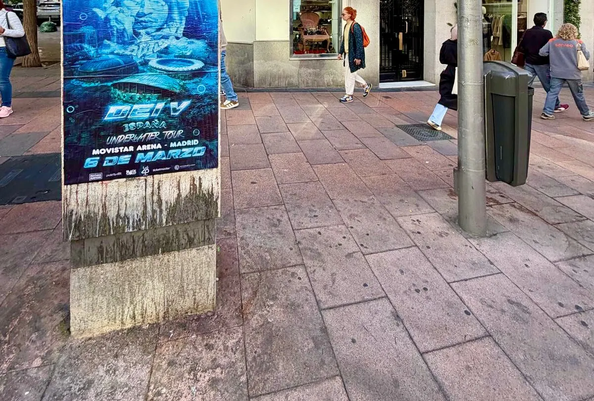 Así anunciamos en la calle la gira de DEI V en Madrid, Sevilla y Barcelona