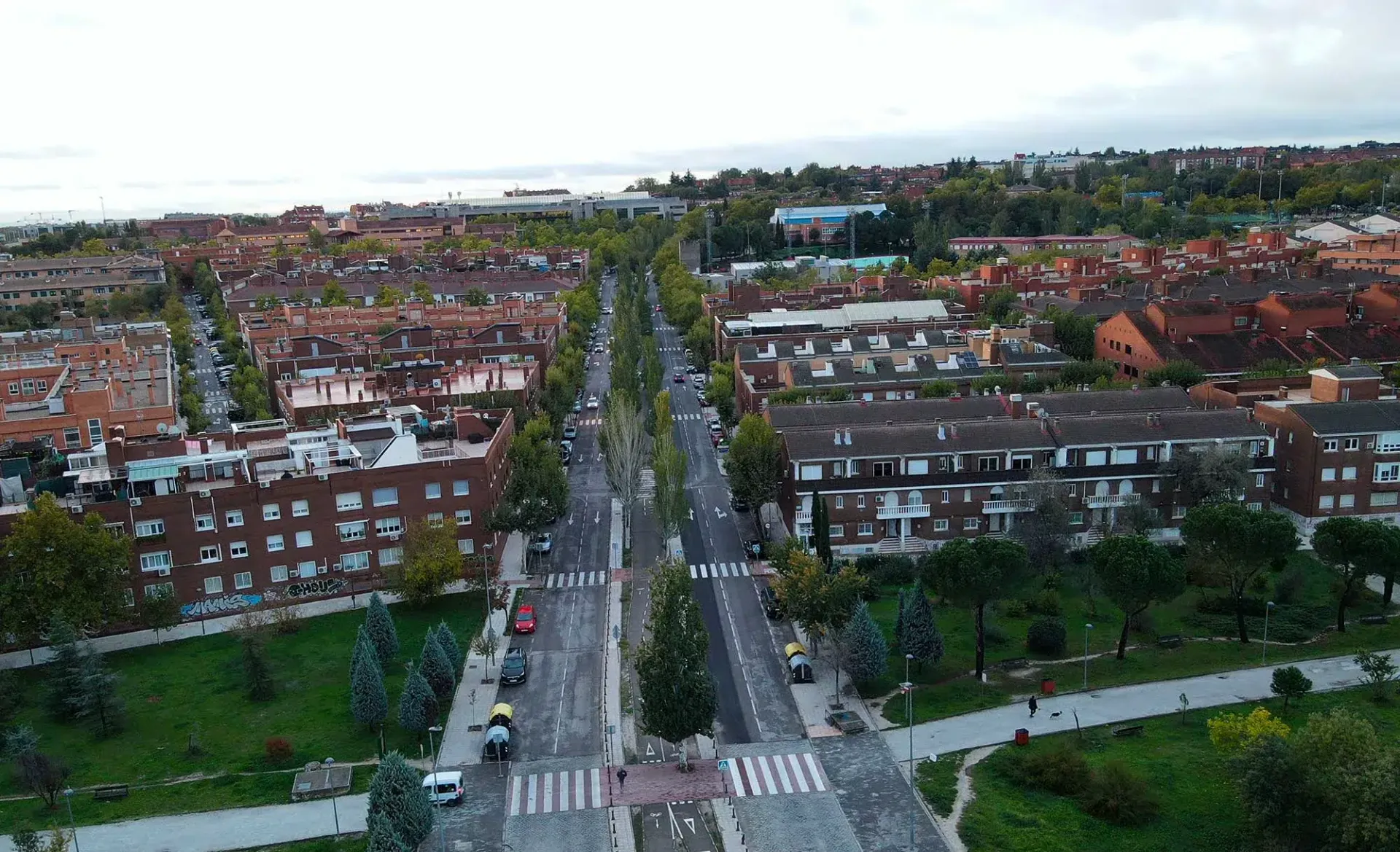 Fotografía panorámica de la ciudad de San Sebastián de los Reyes